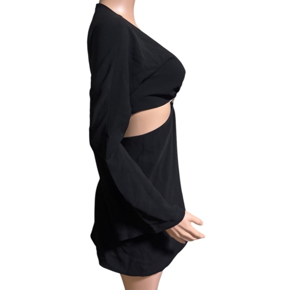 5à7 CINQ A SEPT Women’s Cut Out Black Mini Dress - Picture 6 of 15